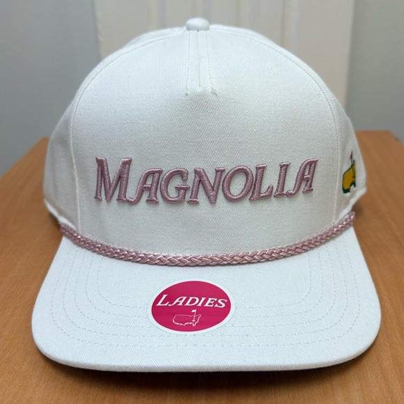 Masters Accessories - Masters Tournament Ladies White MAGNOLIA Embroidered Rope Hat!!🔥🔥🔥